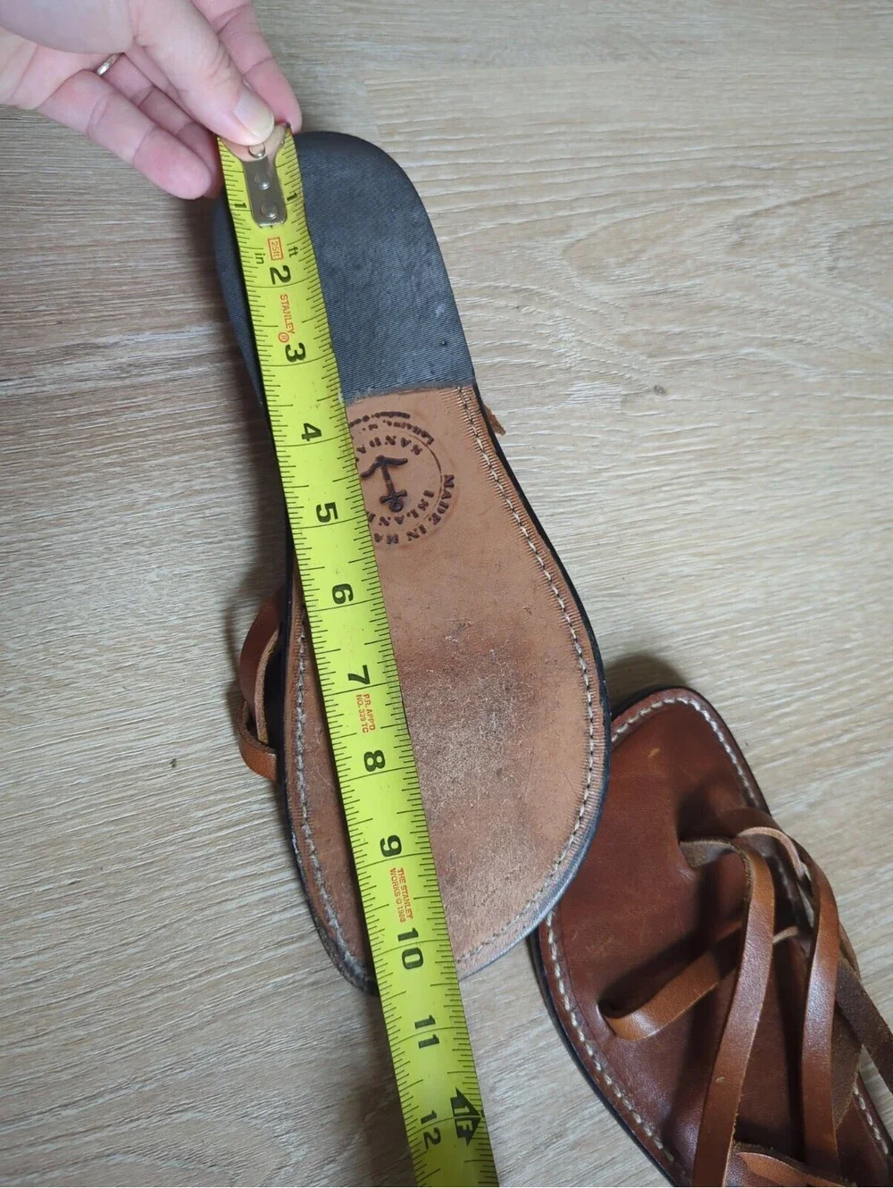 FLAT THONG ISLAND SANDALS Handmade Artisan Leathr Made HawaiiWMN 10